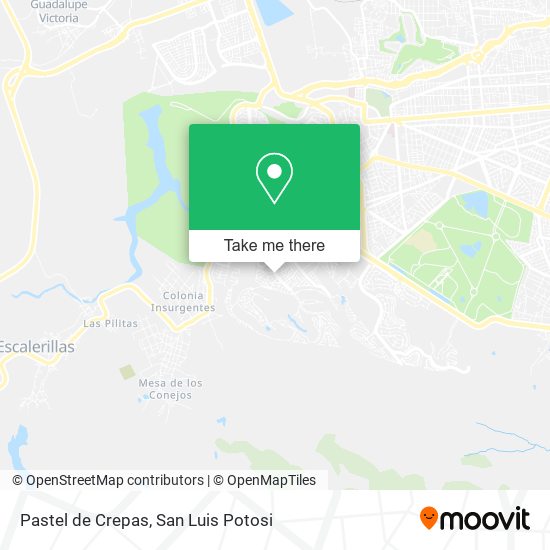 Pastel de Crepas map