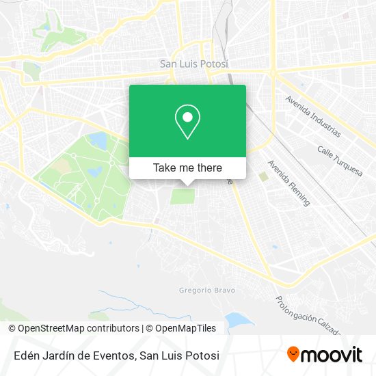 Mapa de Edén Jardín de Eventos