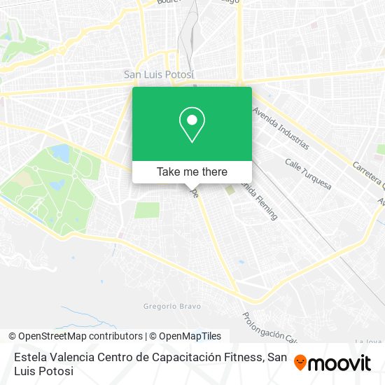 Estela Valencia Centro de Capacitación Fitness map