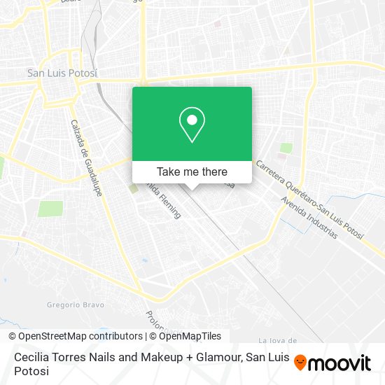 Cecilia Torres Nails and Makeup + Glamour map