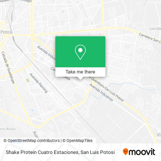 Shake Protein Cuatro Estaciones map