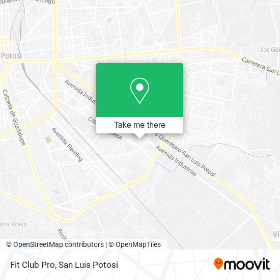 Fit Club Pro map