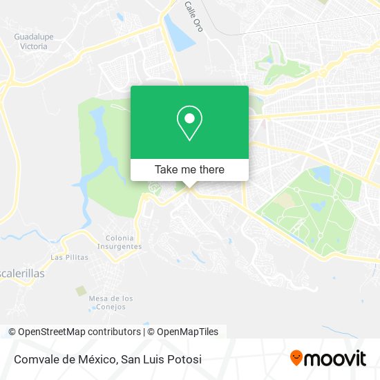 Mapa de Comvale de México