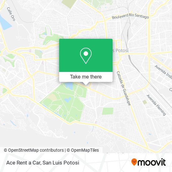 Ace Rent a Car map