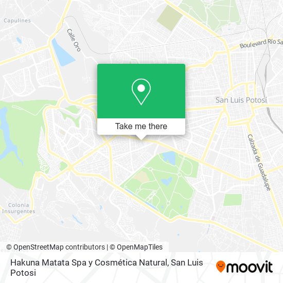 Mapa de Hakuna Matata Spa y Cosmética Natural