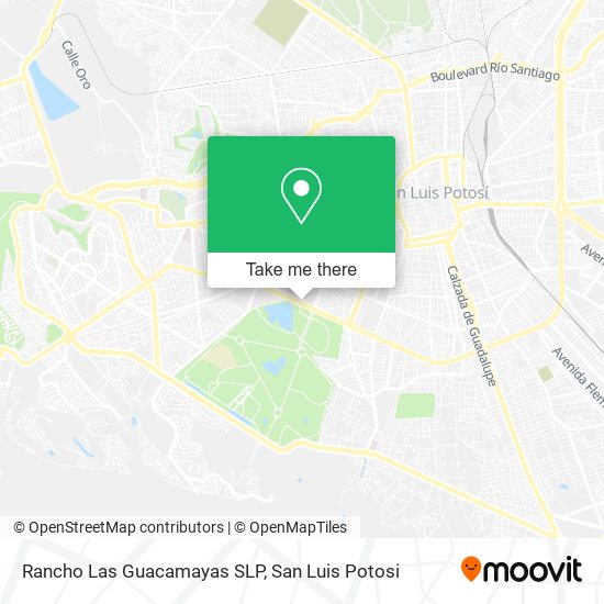 Rancho Las Guacamayas SLP map