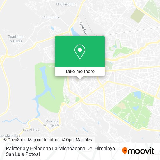 Paletería y Heladería La Michoacana De. Himalaya map