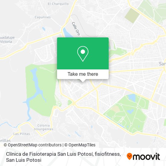 Mapa de Clínica de Fisioterapia San Luis Potosí, fisiofitness