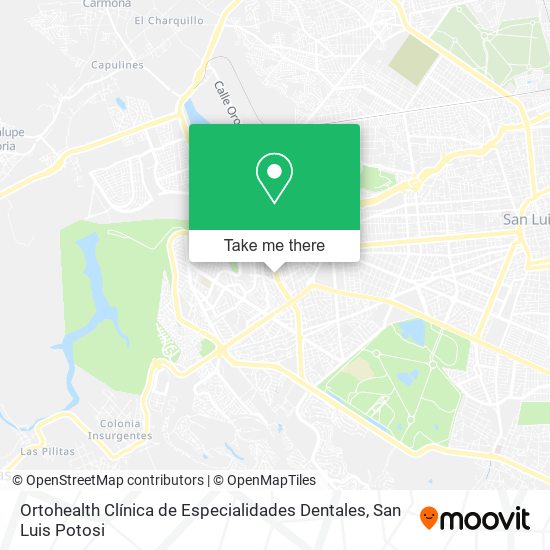 Mapa de Ortohealth Clínica de Especialidades Dentales