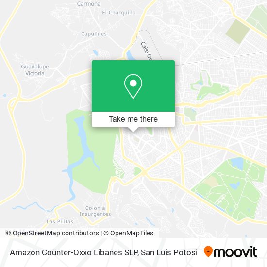 Mapa de Amazon Counter-Oxxo Libanés SLP