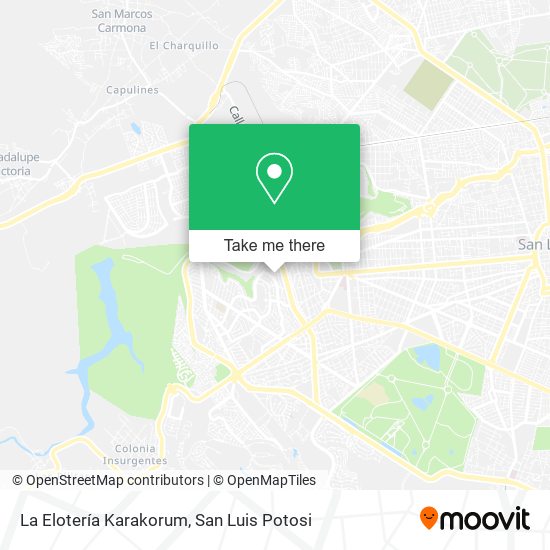 Mapa de La Elotería Karakorum