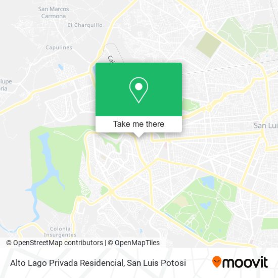 Alto Lago Privada Residencial map