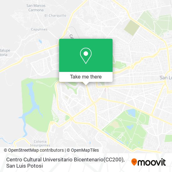 Mapa de Centro Cultural Universitario Bicentenario(CC200)