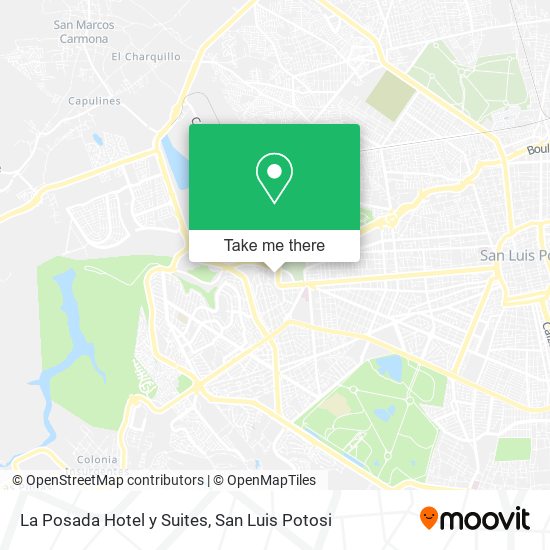 La Posada Hotel y Suites map
