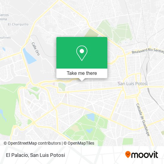 El Palacio map