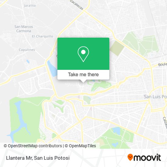 Llantera Mr map