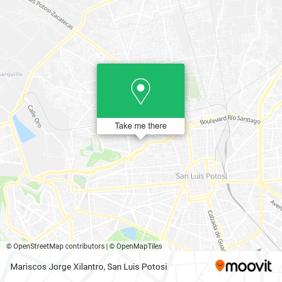 Mapa de Mariscos Jorge Xilantro