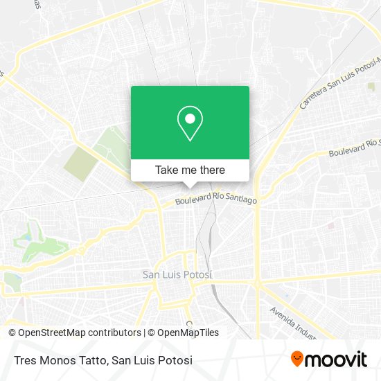 Tres Monos Tatto map