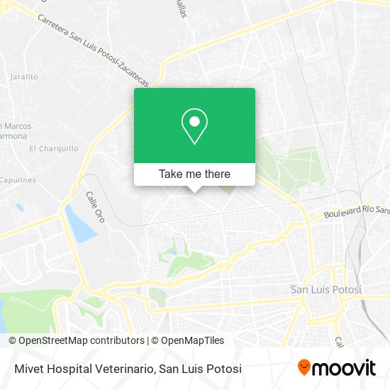 Mapa de Mivet Hospital Veterinario