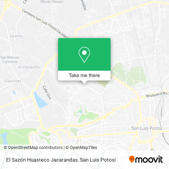 Mapa de El Sazón Huasteco Jacarandas