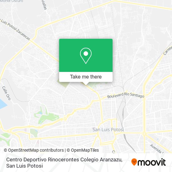 Mapa de Centro Deportivo Rinocerontes Colegio Aranzazu