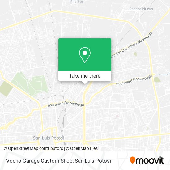 Vocho Garage Custom Shop map
