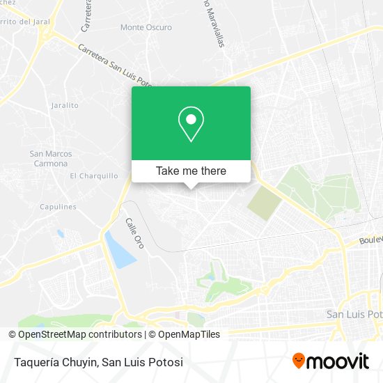 Mapa de Taquería Chuyin