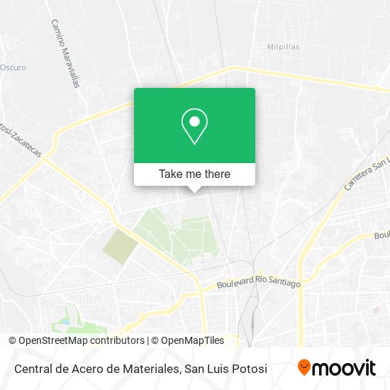 Central de Acero de Materiales map