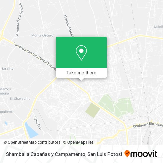Mapa de Shamballa Cabañas y Campamento
