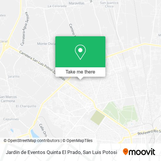 Jardín de Eventos Quinta El Prado map