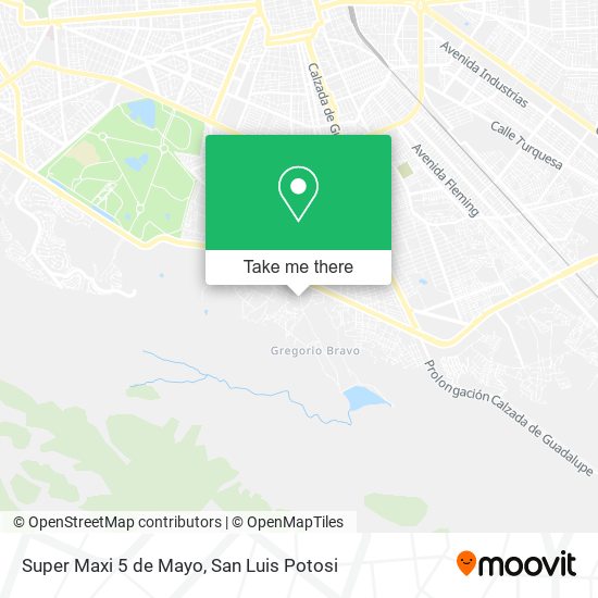 Mapa de Super Maxi 5 de Mayo