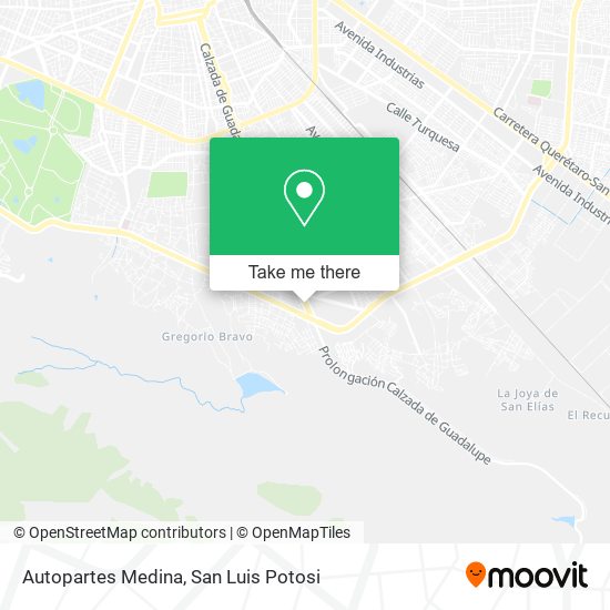 Autopartes Medina map