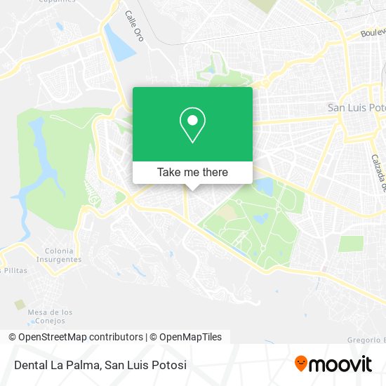 Dental La Palma map