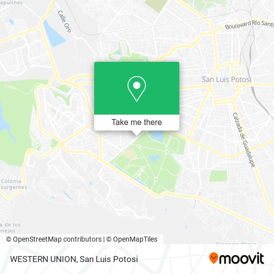 WESTERN UNION map