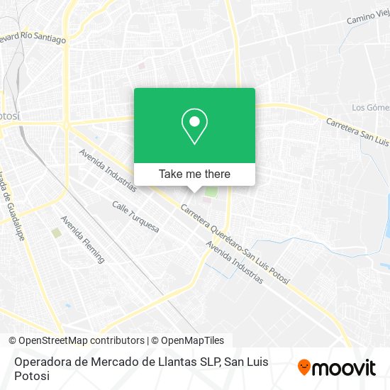 Mapa de Operadora de Mercado de Llantas SLP