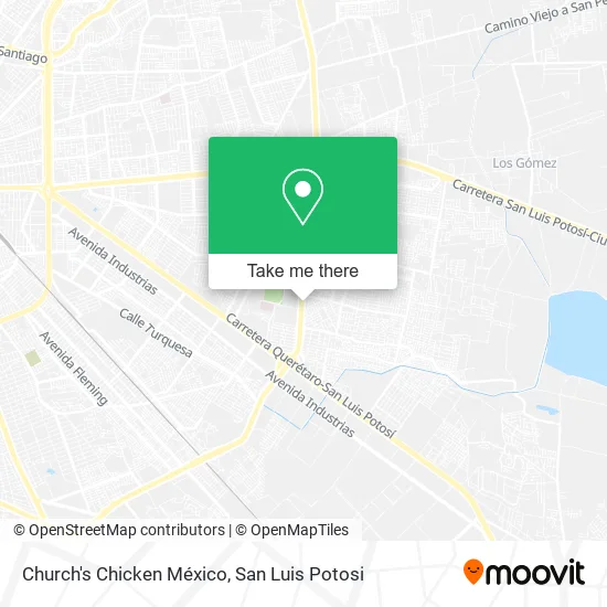 Mapa de Church's Chicken México