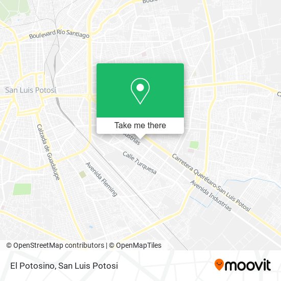 El Potosino map