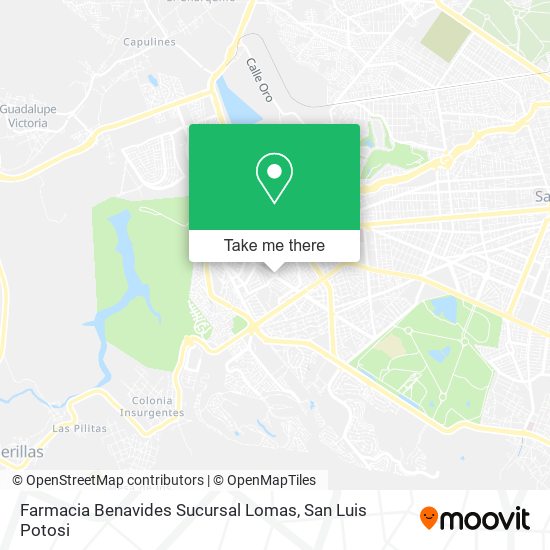 Farmacia Benavides Sucursal Lomas map