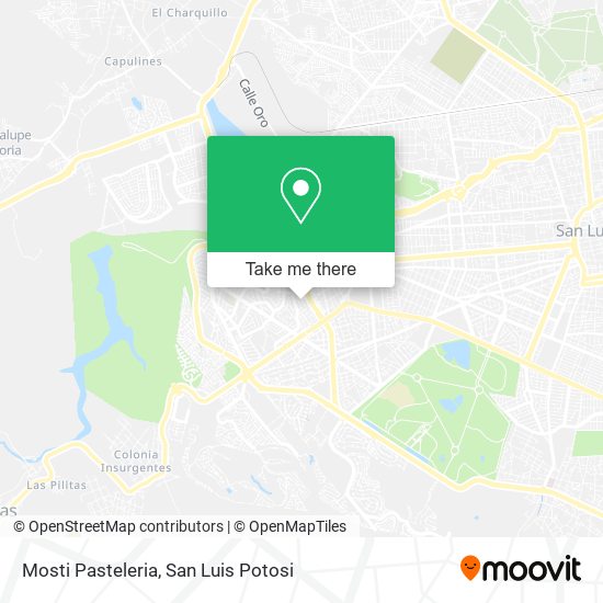 Mosti Pasteleria map