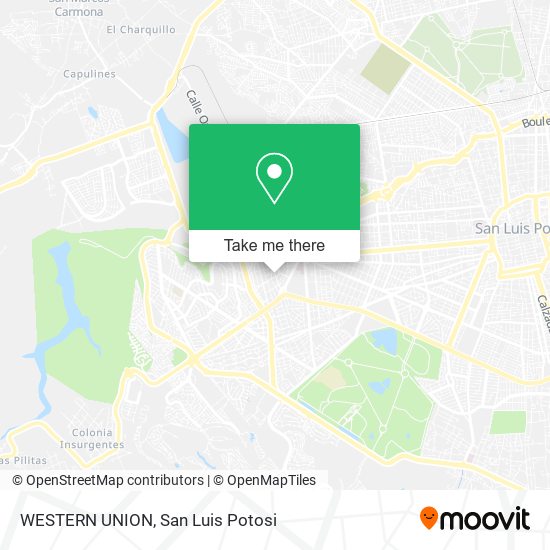 WESTERN UNION map