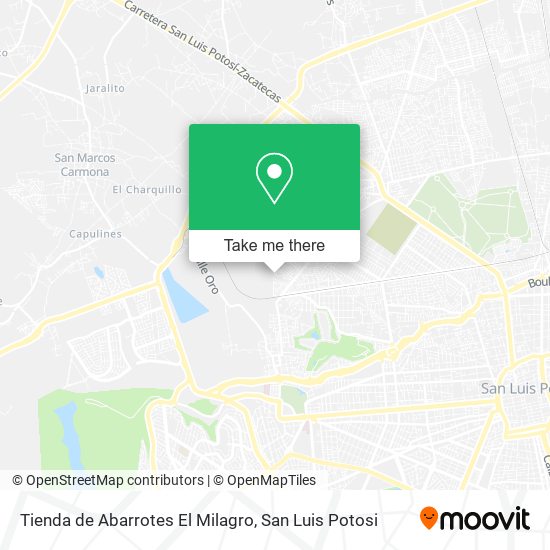 Tienda de Abarrotes El Milagro map