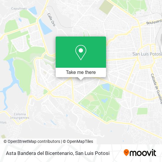 Mapa de Asta Bandera del Bicentenario