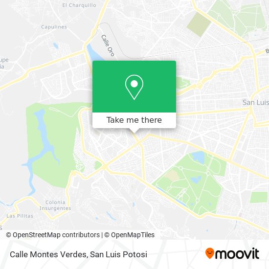 Mapa de Calle Montes Verdes