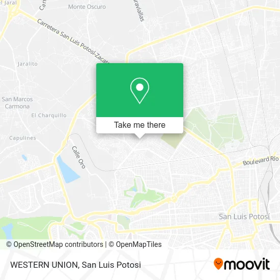 Mapa de WESTERN UNION