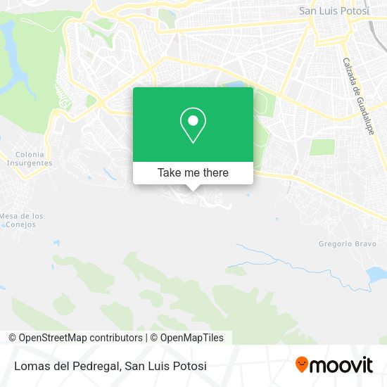 Mapa de Lomas del Pedregal