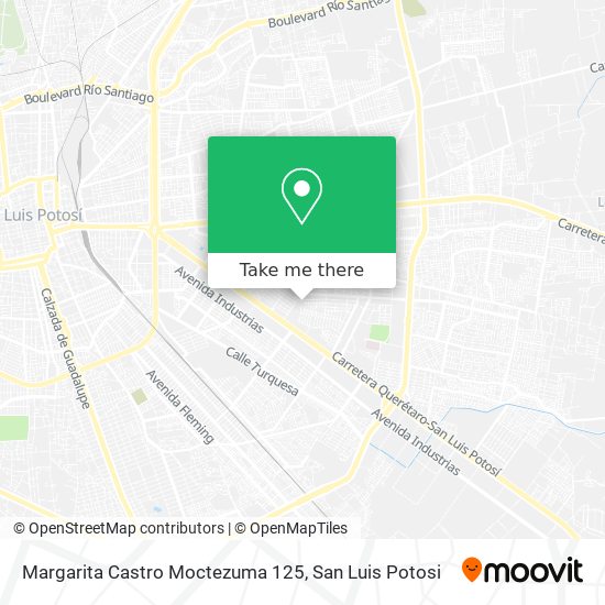 Margarita Castro Moctezuma 125 map