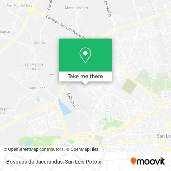 Mapa de Bosques de Jacarandas