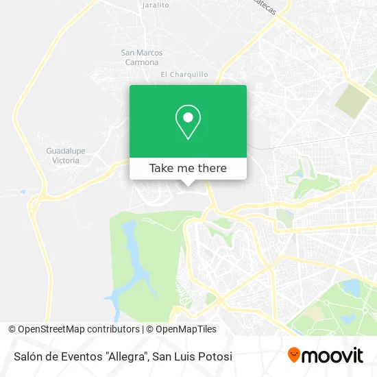 Mapa de Salón de Eventos "Allegra"
