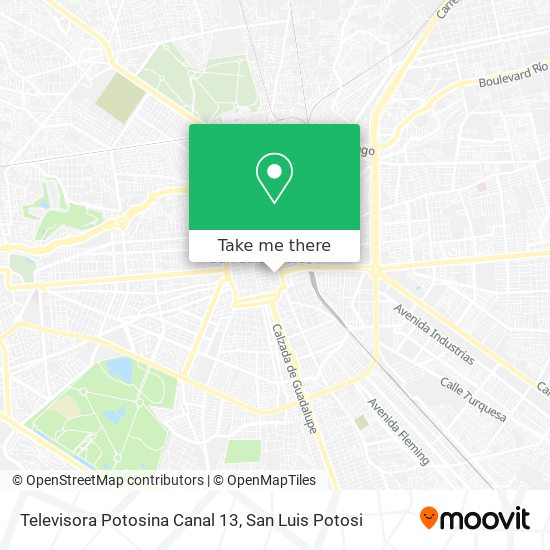 Televisora Potosina Canal 13 map