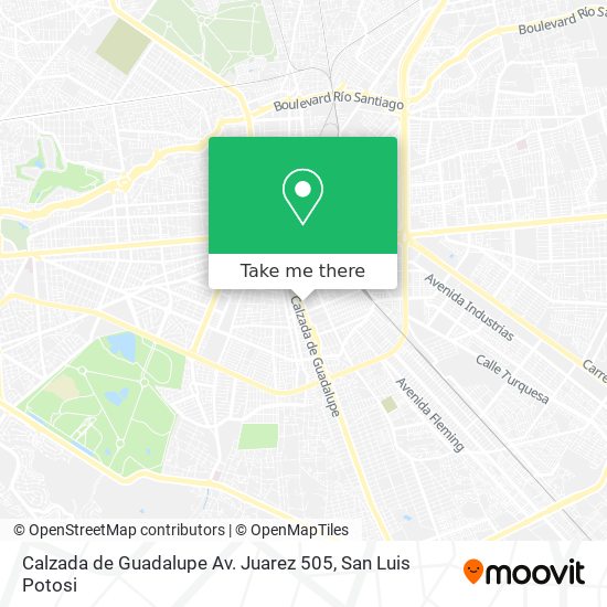 Calzada de Guadalupe Av. Juarez 505 map